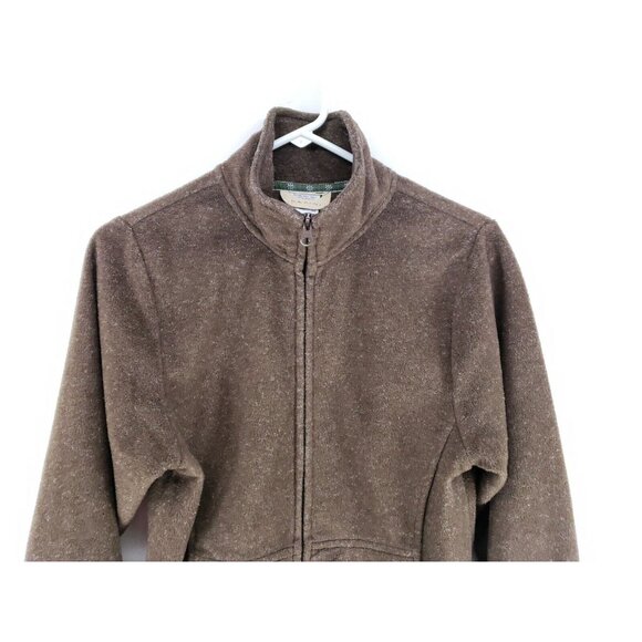 Dakini Fleece Front Zip Mock Neckline Long Sleeve Size Small - Picture 2 of 6